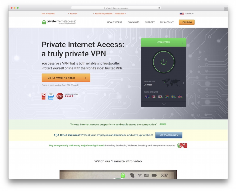 Privat internet access vpn скачать